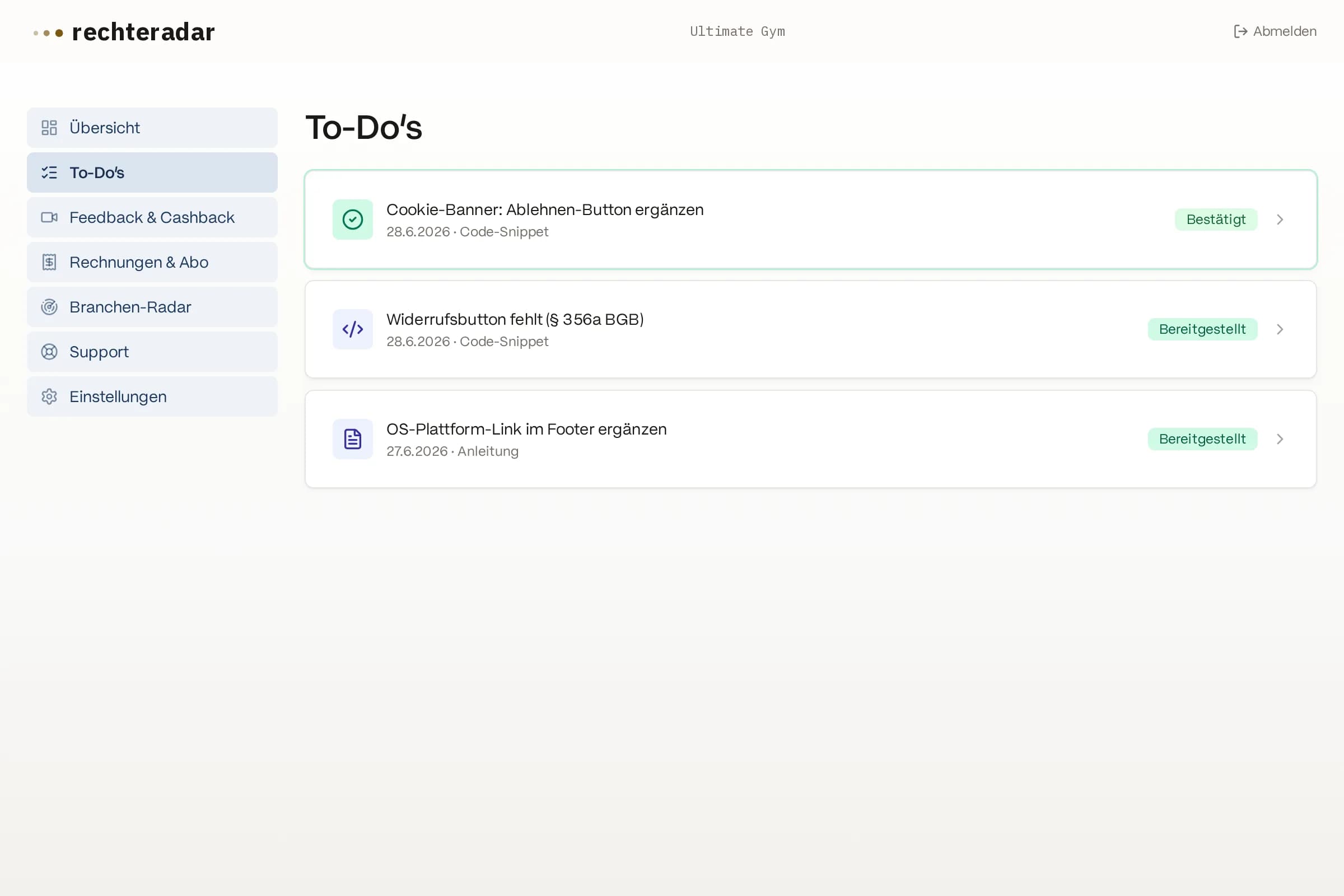 2 / 4 — Navigate the dashboard
